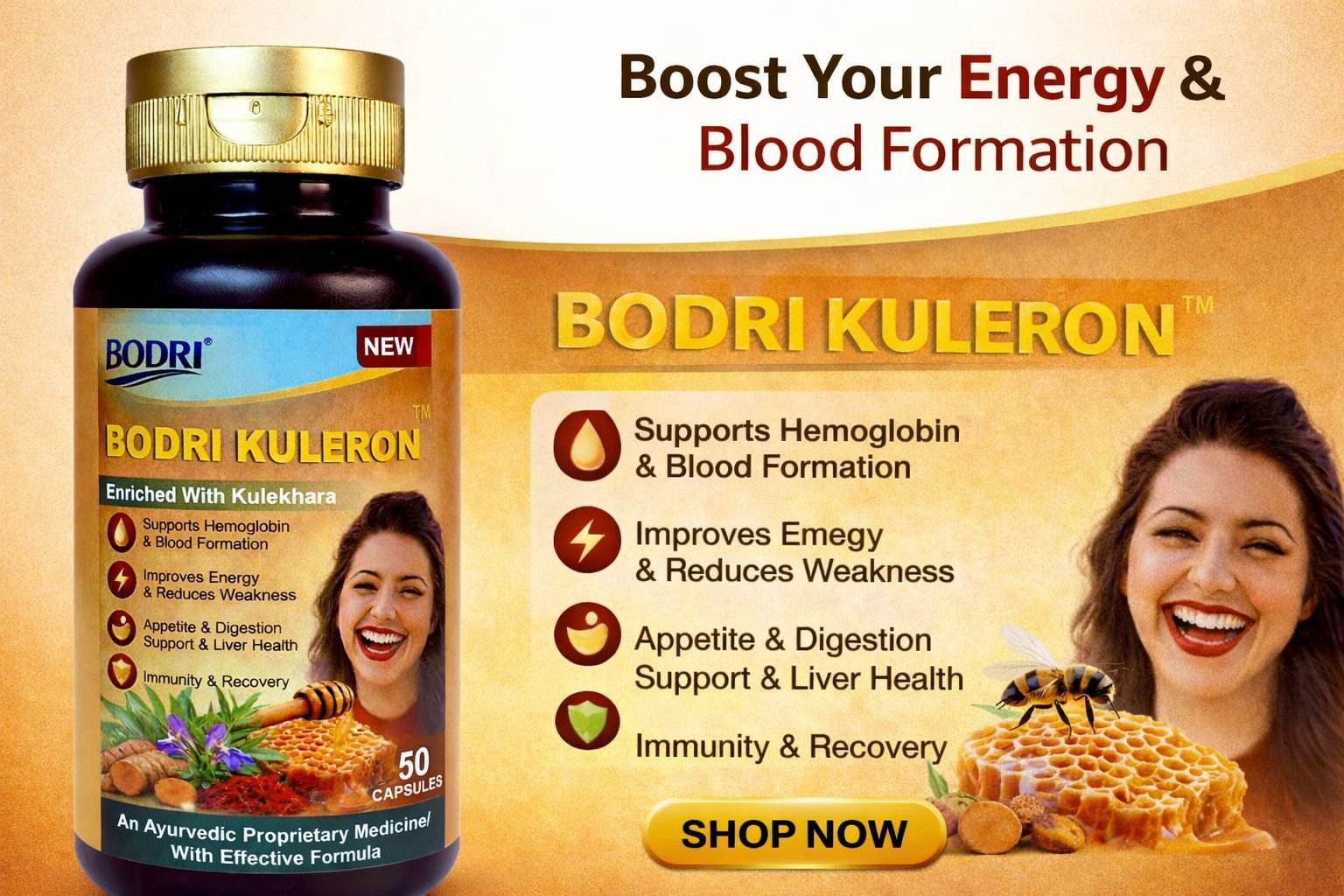 bodri kuleron capsule supports hemoglobin & blood formation (pack of 4) bodri kuleron capsule supports hemoglobin & blood formation (pack of 4)