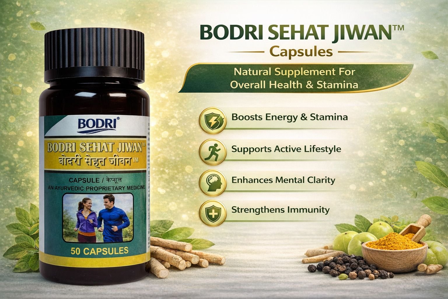 bodri sehat jiwan capsule immunity booster & weight gain (pack of 4) bodri sehat jiwan capsule immunity booster & weight gain (pack of 4)